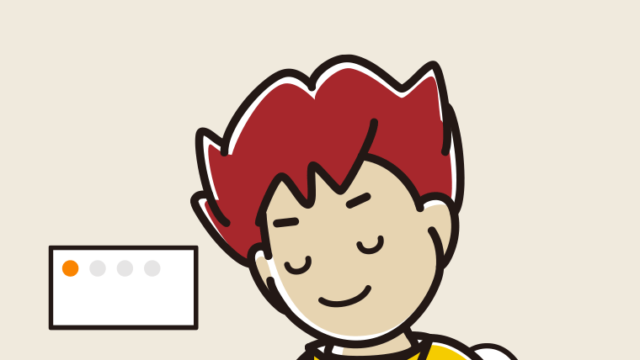 トイレでお辞儀する男子大学生のイラスト【色、背景あり】PNG