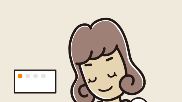 トイレでお辞儀する女子大学生のイラスト【色、背景あり】PNG