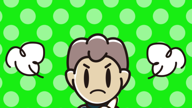 犬を抱いて怒る男子中学生のイラスト【色、背景あり】PNG