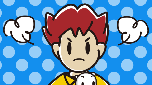 猫を抱いて怒る男子大学生のイラスト【色、背景あり】PNG