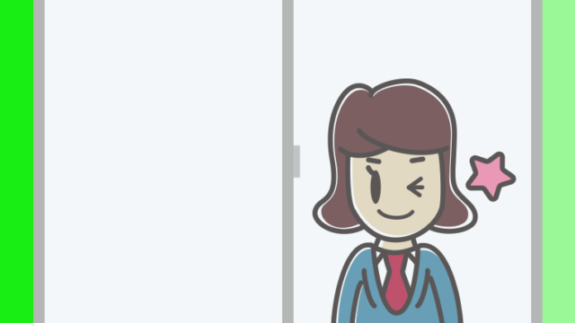 窓からウインクする女子高校生のイラスト【色、背景あり】PNG