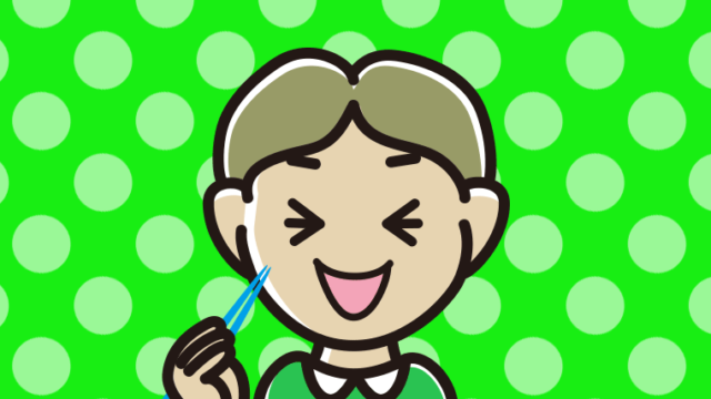 笑いながら食事をする小学生男子のイラスト【色、背景あり】PNG