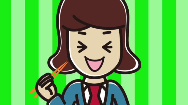 笑いながら食事をする女子高校生のイラスト【色、背景あり】PNG