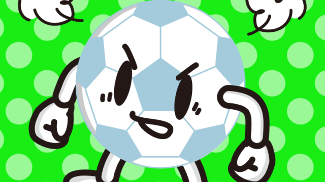怒るサッカーボールちゃんのイラスト【色、背景あり】PNG