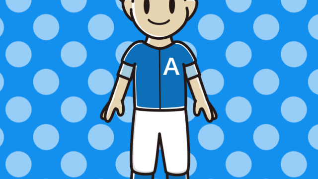 野球のユニフォームを着た男子大学生のイラスト【色、背景あり】PNG