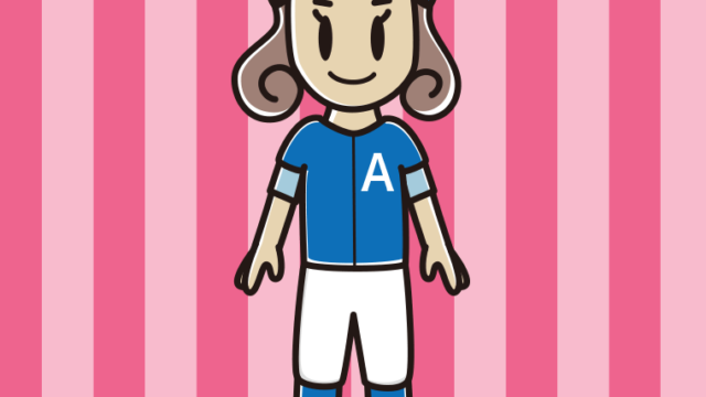 野球のユニフォームを着た女子大学生のイラスト【色、背景あり】PNG