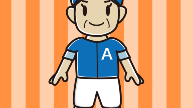 野球のユニフォームを着たおばさんのイラスト【色、背景あり】PNG