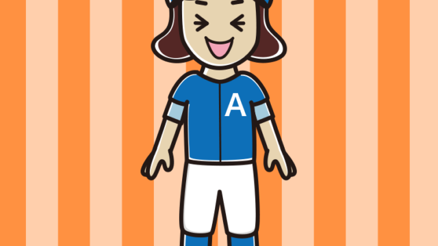 笑う野球のユニフォーム姿の女子高校生のイラスト【色、背景あり】PNG