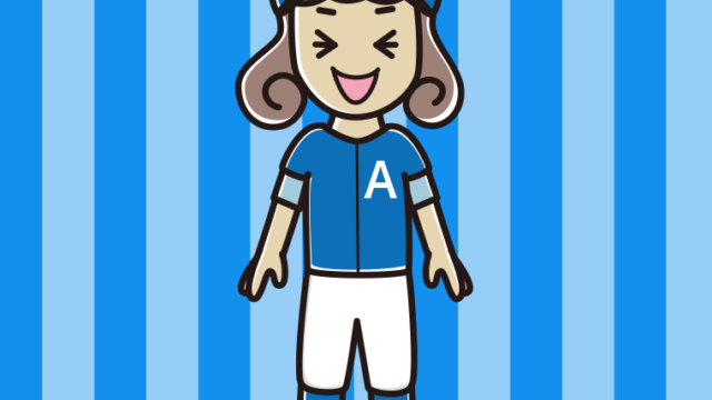 笑う野球のユニフォーム姿の女子大学生のイラスト【色、背景あり】PNG