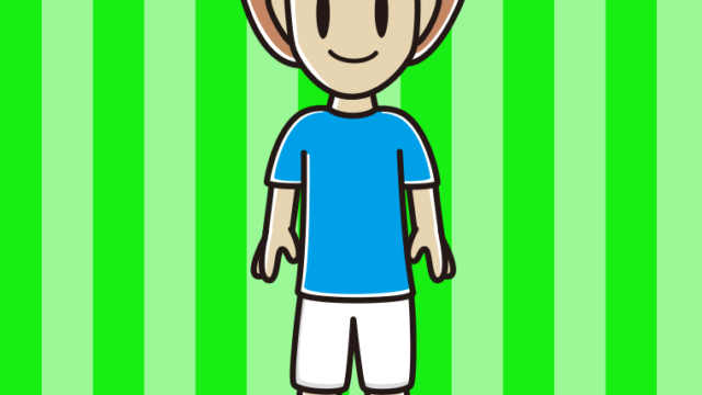 サッカーのユニフォームを着た女性のイラスト【色、背景あり】PNG