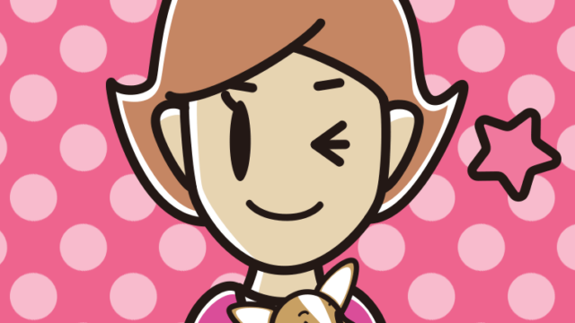 犬を抱いてウインクする女性のイラスト【色、背景あり】PNG