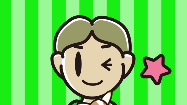 犬を抱いてウインクする小学生男子のイラスト【色、背景あり】PNG