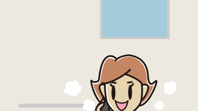 お風呂でスマホで電話する女性のイラスト【色、背景あり】PNG