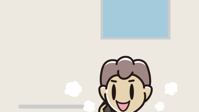 お風呂でスマホで電話する男子中学生のイラスト【色、背景あり】PNG