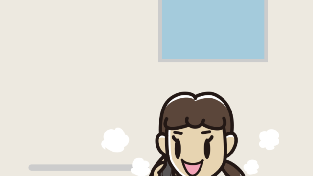 お風呂でスマホで電話する女子中学生のイラスト【色、背景あり】PNG