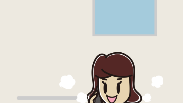 お風呂でスマホで電話する女子高校生のイラスト【色、背景あり】PNG