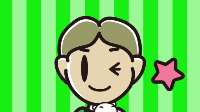 猫を抱いてウインクする小学生男子のイラスト【色、背景あり】PNG