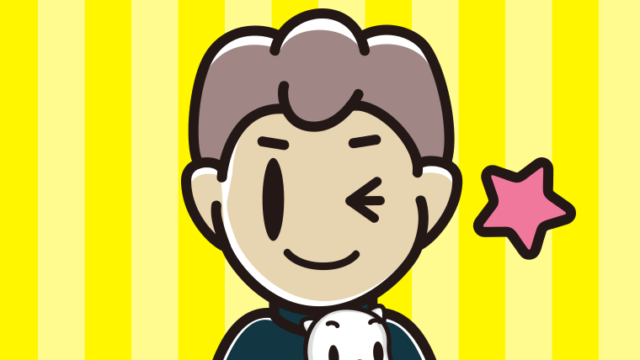 猫を抱いてウインクする男子中学生のイラスト【色、背景あり】PNG