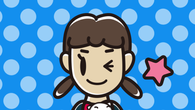 猫を抱いてウインクする女子中学生のイラスト【色、背景あり】PNG