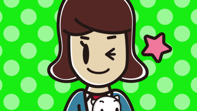 猫を抱いてウインクする女子高校生のイラスト【色、背景あり】PNG