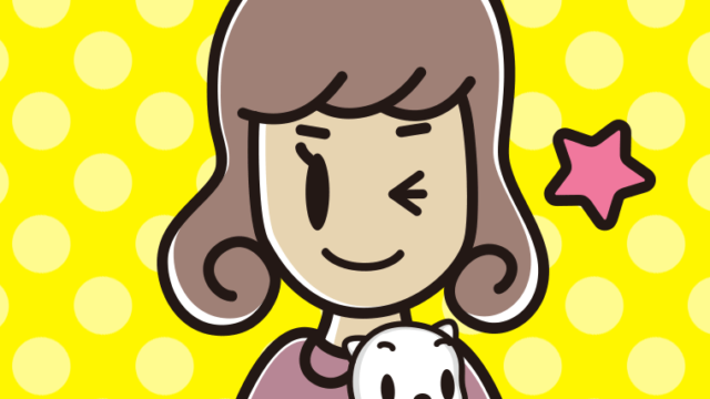 猫を抱いてウインクする女子大学生のイラスト【色、背景あり】PNG