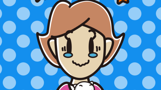 猫を抱いてジーンとする女性のイラスト【色、背景あり】PNG