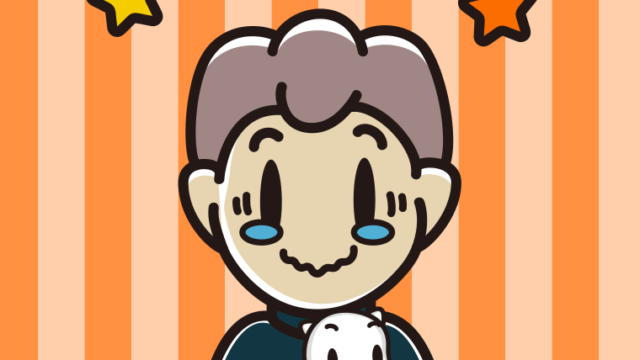 猫を抱いてジーンとする男子中学生のイラスト【色、背景あり】PNG