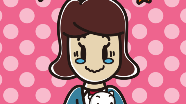 猫を抱いてジーンとする女子高校生のイラスト【色、背景あり】PNG