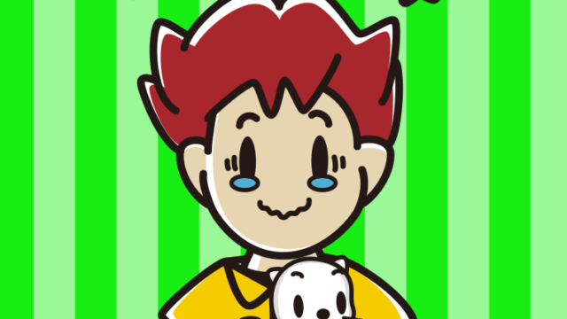 猫を抱いてジーンとする男子大学生のイラスト【色、背景あり】PNG