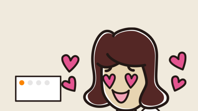 トイレで目がハートになる女子高校生のイラスト【色、背景あり】PNG