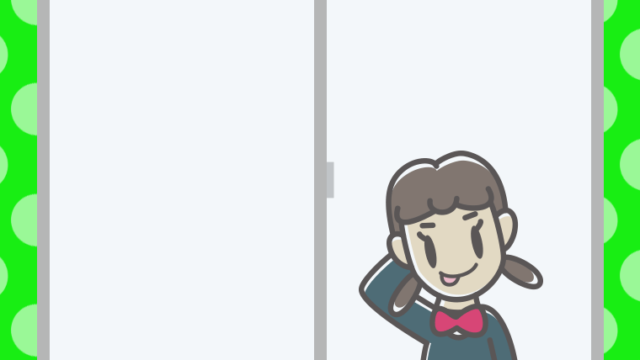 窓でテヘヘな女子中学生のイラスト【色、背景あり】PNG