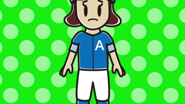 困る野球のユニフォーム姿の女子高校生のイラスト【色、背景あり】PNG