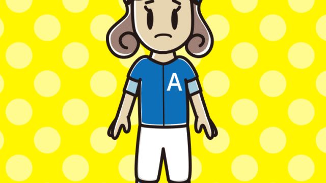 困る野球のユニフォーム姿の女子大学生のイラスト【色、背景あり】PNG