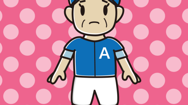 困る野球のユニフォーム姿のおばさんのイラスト【色、背景あり】PNG