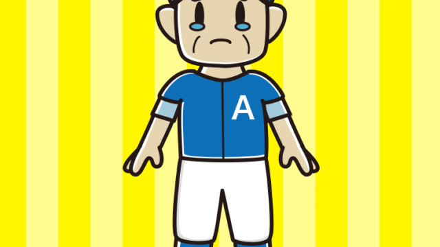 泣く野球のユニフォーム姿のおじさんのイラスト【色、背景あり】PNG