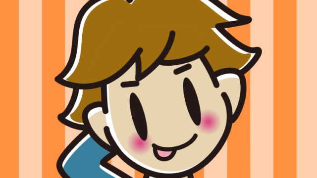 照れる男子高校生のイラスト【色、背景あり】PNG