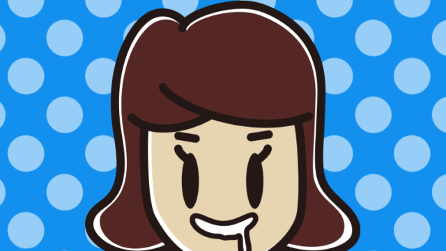 よだれを垂らす女子高校生のイラスト【色、背景あり】PNG