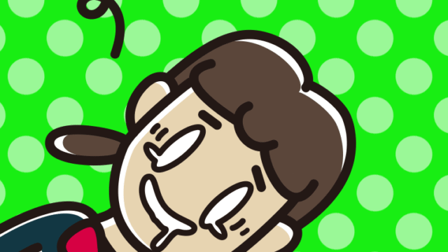 気絶する女子中学生のイラスト【色、背景あり】PNG