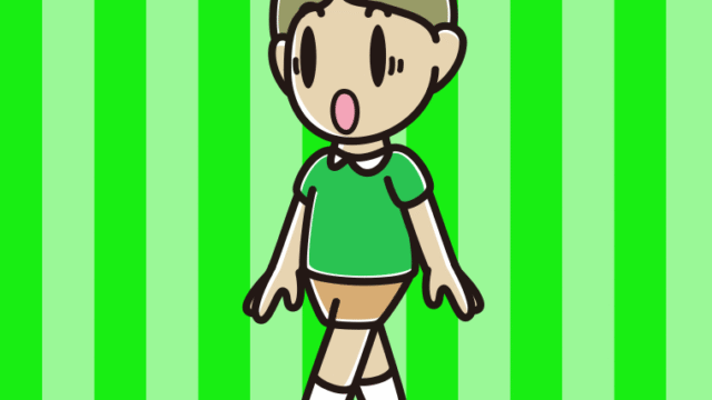 歩いていて驚く小学生男子のイラスト【色、背景あり】PNG