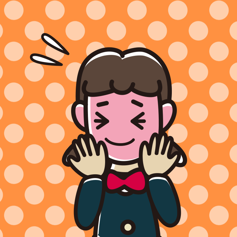 恥ずかしがる女子中学生のイラスト【色、背景あり】PNG