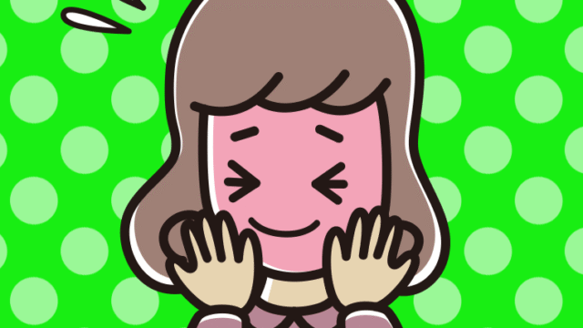 恥ずかしがる女子大学生のイラスト【色、背景あり】PNG