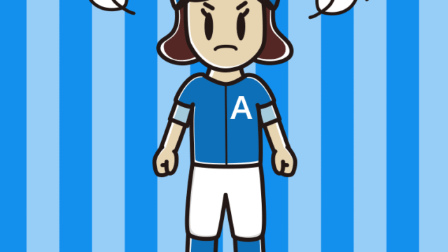 怒る野球のユニフォーム姿の女子高校生のイラスト【色、背景あり】PNG