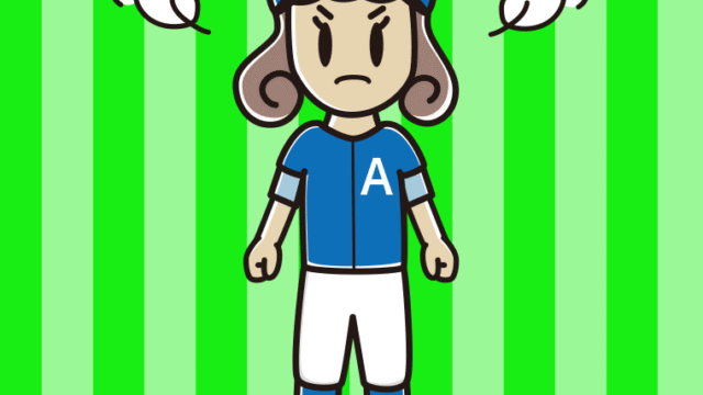 怒る野球のユニフォーム姿の女子大学生のイラスト【色、背景あり】PNG