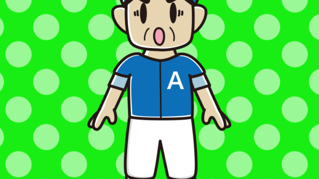 驚く野球のユニフォーム姿のおじさんのイラスト【色、背景あり】PNG