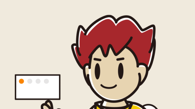 トイレで案内する男子大学生のイラスト【色、背景あり】PNG