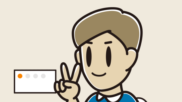 トイレでピースをする男性のイラスト【色、背景あり】PNG