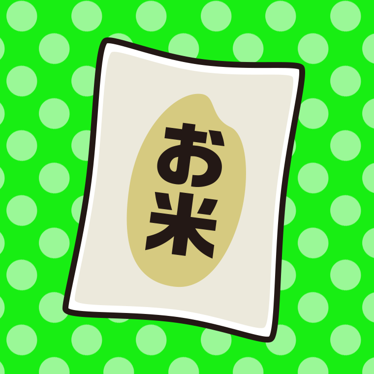 米袋のイラスト【色、背景あり】PNG