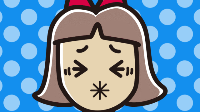 酸っぱい顔の小学生女子のイラスト【色、背景あり】PNG