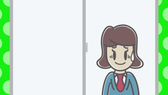 窓で苦笑いする女子高校生のイラスト【色、背景あり】PNG