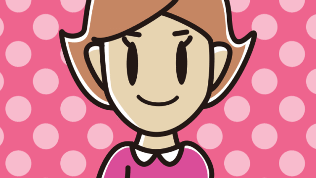 紅茶を飲む（ティーカップを持つ）女性のイラスト【色、背景あり】PNG